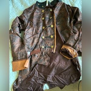 Steampunk Jacket Halloween Costume Adults NEW in Package!